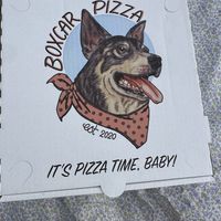 Cute boxes  at Boxcar Pizza in Portland