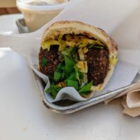 Falafel sandwich. at TLV in Austin