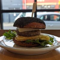 vegan breakfast sandwich at New Cascadia Traditional in Portland