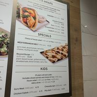 Menu at Luna Grill in Chino Hills