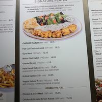 Menu at Luna Grill in Chino Hills