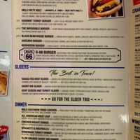 Menu at Mel's Drive-in in Santa Monica