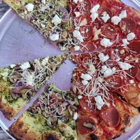 #3 on the left, #5 on the right at Al Forno Ferruzza Pizza in Rhododendron