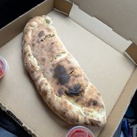 A carne stromboli (made vegan) at Al Forno Ferruzza Pizza in Rhododendron
