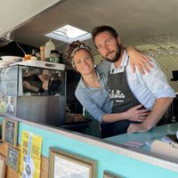 Carlotta & Matteo  at La Carlotta Food Caravan in Plomeur