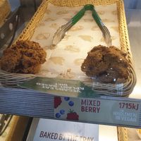 Vegan muffin at Muffin Break in Kangaroo Flat