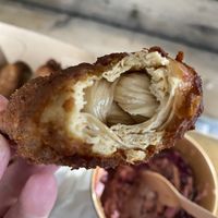 Wing inside :) at Chickenish - Hackney Wick in East London