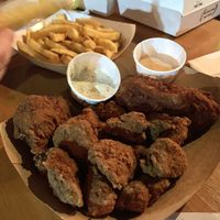 Chicken bucket  at Chickenish - Hackney Wick in East London