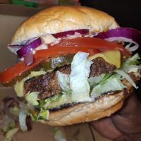 Beef style burger at Chickenish - Walthamstow in East London