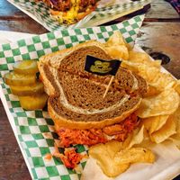 Reubenator at HapPea Vegans in Austin