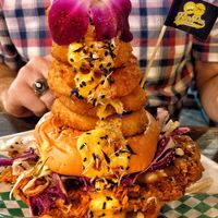 Bluto at HapPea Vegans in Austin