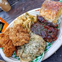 Sunday dinner at HapPea Vegans in Austin