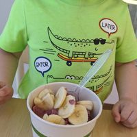 Kids size smoothie hakuna matata with banana at Good Life Organic Kitchen in Lancaster