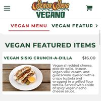 The Crunch-A-Dilla was delicious and the closest thing I’ve found to a legit Crunchwrap Supreme since going vegan. I didn’t see it on the Menu on the side of the truck itself.  at Señor Sisig in San Francisco