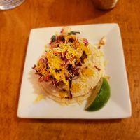 Crsipy Kale Masala Taco at Masala in Ashland