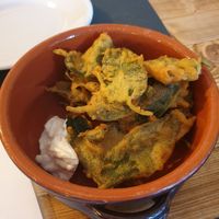 Fried sage at Status Quo in Rome