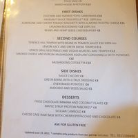 Menu at Status Quo in Rome