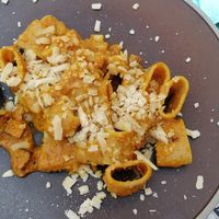 Carbonara di zucca con tofu affumicato at Status Quo in Rome