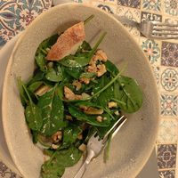 Baby spinach salad at Status Quo in Rome