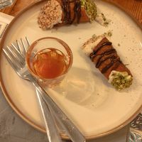 Cannolo and rum at Status Quo in Rome