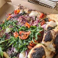 Wood fired pizza at Ship4Good in Newcastle