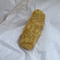 Vegan battered sausage #Veganuary at Lewis's Fish & Grill in Maidstone