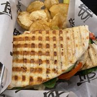 Veggie Panini  at Paddle Hard Brewing in Grayling