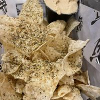 Hummus and house tortillas   at Paddle Hard Brewing in Grayling