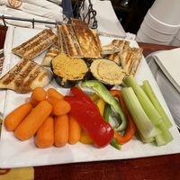 Hummus plate.   at Paddle Hard Brewing in Grayling