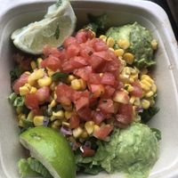 Lettuce, guacamole , pico de gallo , corn   at Moho Mexican Grill in Bayside
