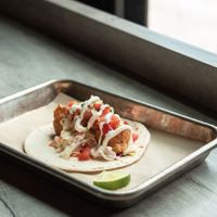 Adobo cauliflower taco. at Luna's Tacos & Tequila in Greeley