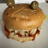 Halloween burger   at Plant N Vibe – Street Food by Plant N Plate in Birmingham