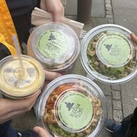 juice, go mexi (tofu), 2x build your own bowl at The Buddha Bowl Project in Vejle