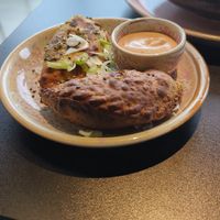 Veggie empanadas at The Buddha Bowl Project in Vejle