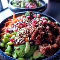 Compose your own bowl, with beyond meat at The Buddha Bowl Project in Vejle