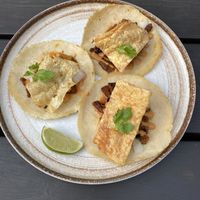 Carnitas Chicharron Tacos at Le Mariachi in Montreal