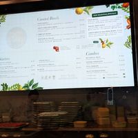 Posted Menu at Le Botaniste - UWS in New York City