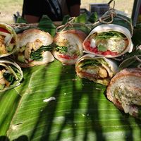 sandwiches and wraps at the Bali Vegan Festival 2018 at Swich Sandwiches in Tibubeneng