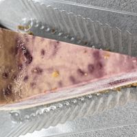 Vegan raspberry cheesecake   at Muddy Paws Cheesecake in St Louis Park