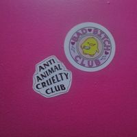 BBC | bathroom stickers at The Fussy Vegan - Greenside in Johannesburg