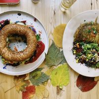 Best breakfast in our trip  at The Garden Cafe & Restaurant in Budapest