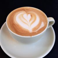 delicious cappuccino with oat milk at The Garden Cafe & Restaurant in Budapest