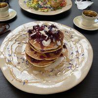 Vegan pancakes   at The Garden Cafe & Restaurant in Budapest
