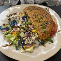 Chickpea omelette   at The Garden Cafe & Restaurant in Budapest