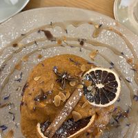 Pumpkin spice pancakes  at The Garden Cafe & Restaurant in Budapest
