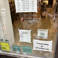 happy cow on map but no help!   at The Garden Cafe & Restaurant in Budapest