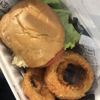 Impossible burger w/ onion rings   at 100% HP in San Juan