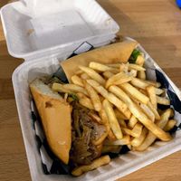 Bistec sandwich at 100% HP in San Juan