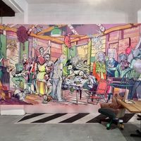 Murals for days have the place a unique feel  at 100% HP in San Juan