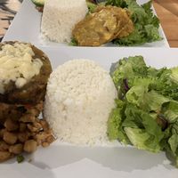 Two vegan platters    at 100% HP in San Juan